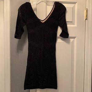 Bebe Tight Black Mini Dress